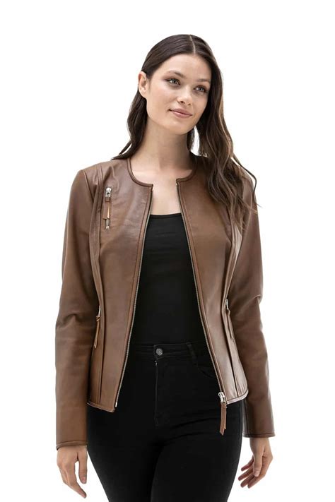 Cinnamon Leather Jacket 